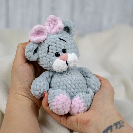 Häkelanleitung Teddybär aus Plüschgarn – Amigurumi Bär (ca. 18 cm)