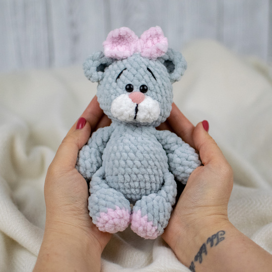 Plush Teddy Bear Crochet Pattern – Cute Amigurumi Bear PDF Tutorial
