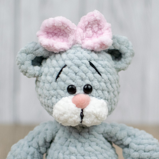 Plush Teddy Bear Crochet Pattern – Cute Amigurumi Bear PDF Tutorial