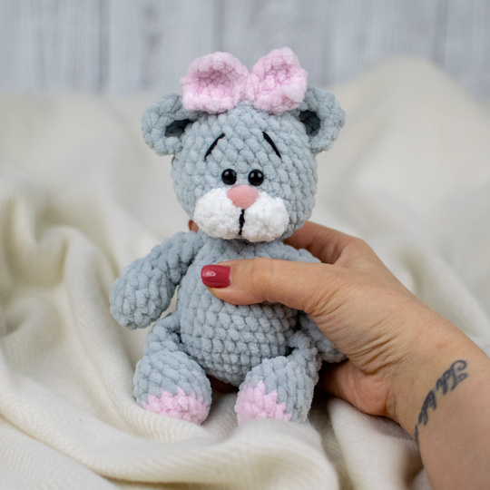 Plush Teddy Bear Crochet Pattern – Cute Amigurumi Bear PDF Tutorial