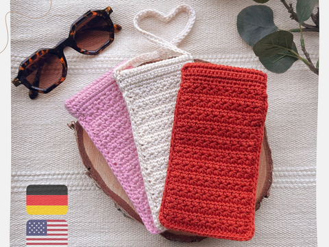 Häkelanleitung Brillen Etui Bloom | mit Federverschluß | Deutsch & Englisch