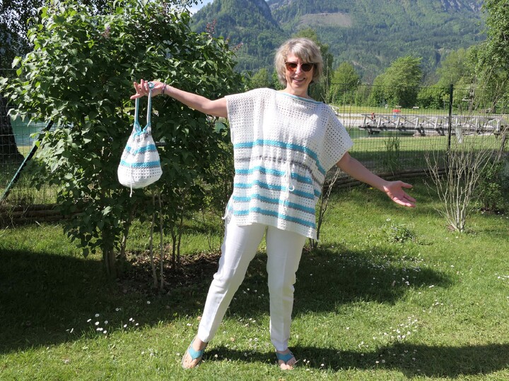 Mareia Beach Set - Strandtunika und Bikini Bag häkeln