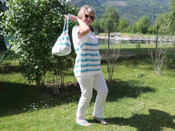 Mareia Beach Set - Strandtunika und Bikini Bag häkeln