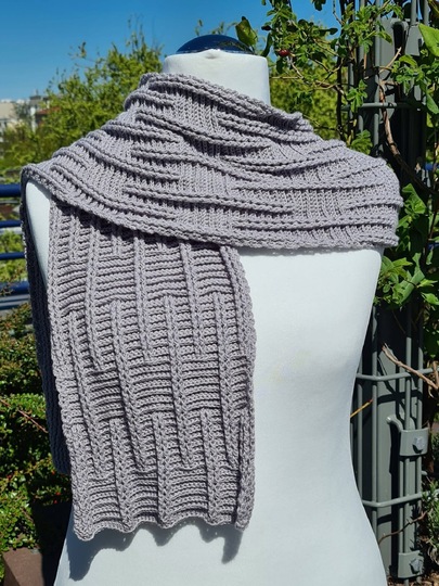 Crochet pattern scarf Thomas