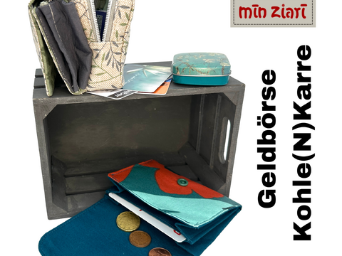 Schnittmuster Geldbörse Kohle(N)Karre