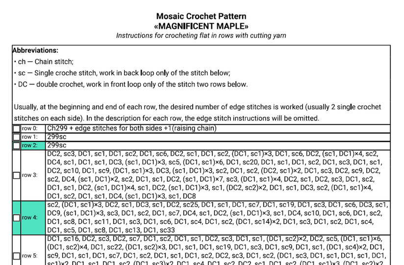 Magnificent DEER". Mosaic crochet pattern, English, Spanish, German, Dutch
