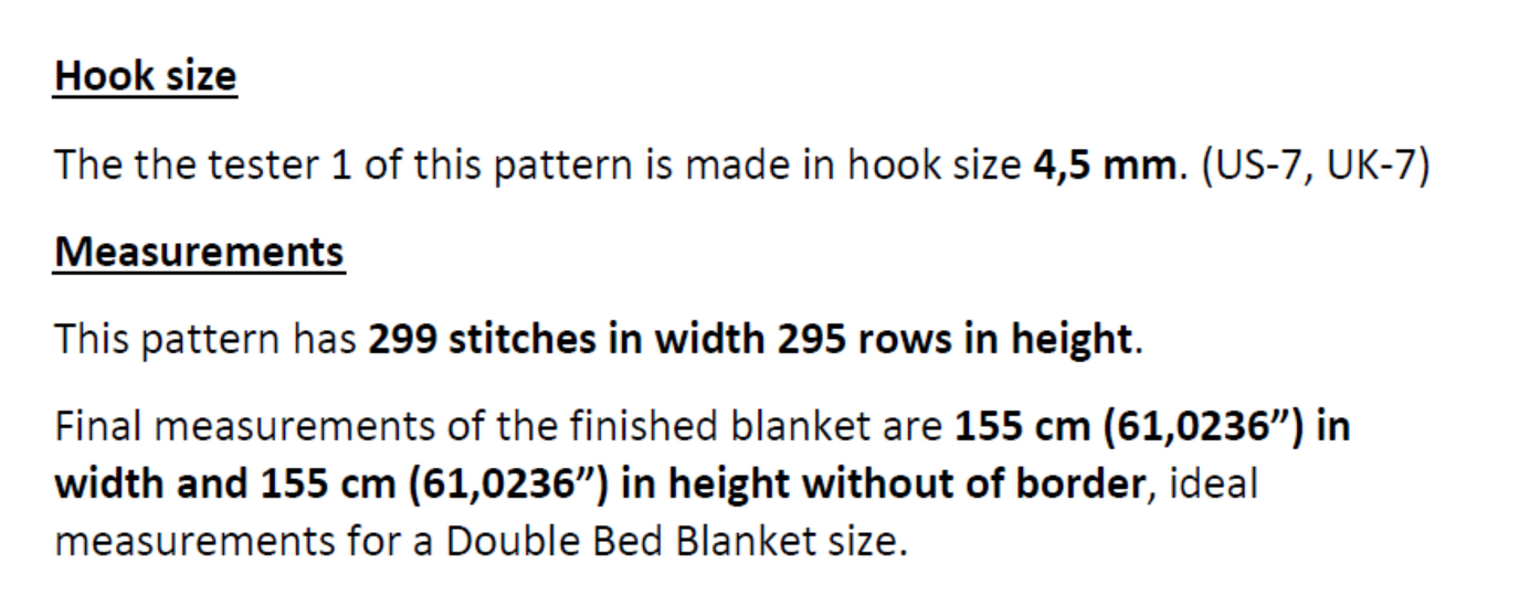 Overlay Mosaic Crochet pattern. "BABY ELEPHANT". Double Bed Blanket size