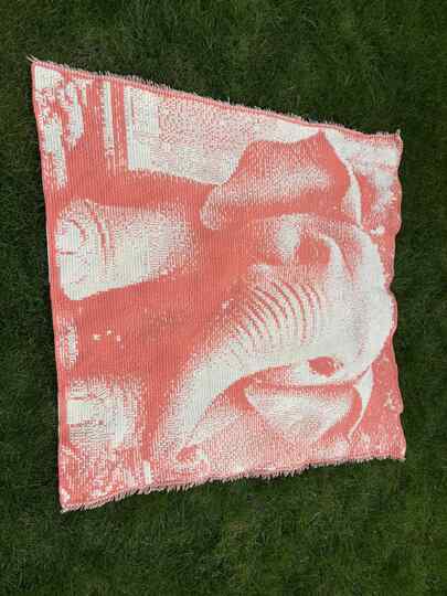 Overlay Mosaic Crochet pattern. "BABY ELEPHANT". Double Bed Blanket size