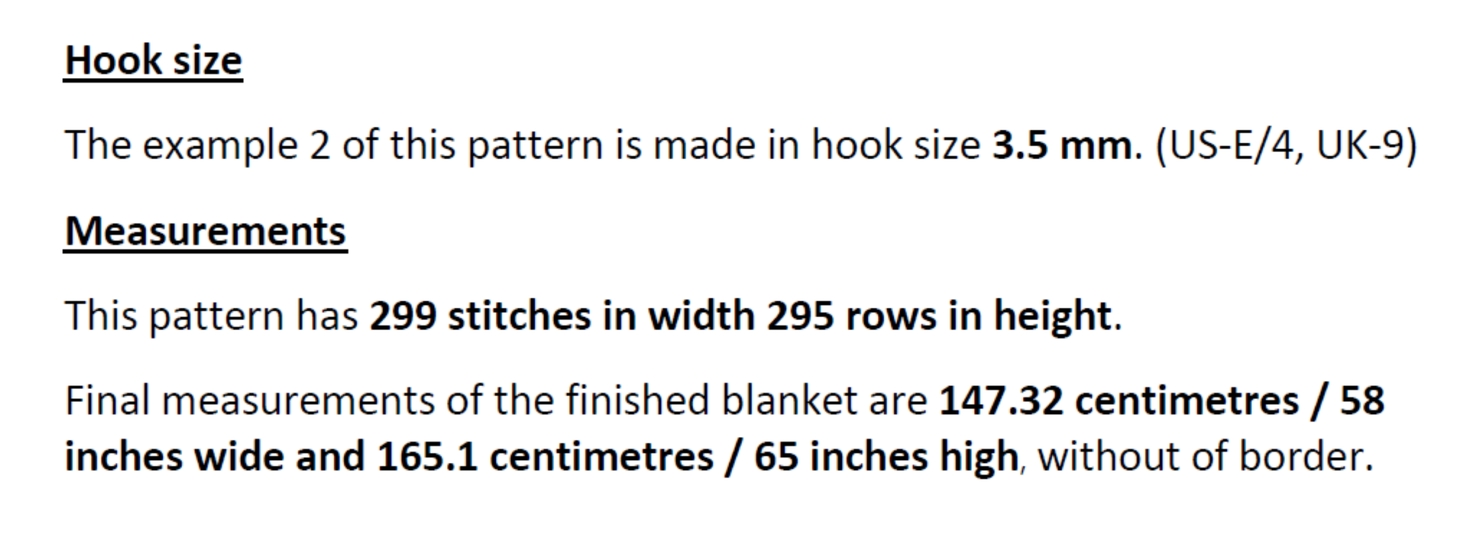 Overlay Mosaic Crochet pattern. "BABY ELEPHANT". Double Bed Blanket size