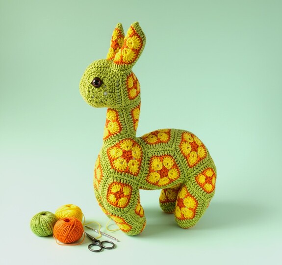 Crochet Pattern Lars the Llama – African Flower Llama PDF Pattern Amigurumi
