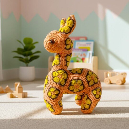 Häkelanleitung Lama Lars PDF – African Flowers Häkeltier / Amigurumi