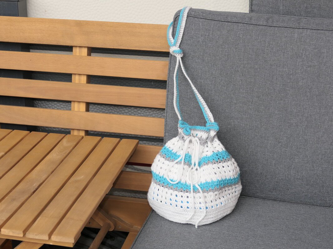Mareia Bikini Bag - Boho Strandtasche häkeln