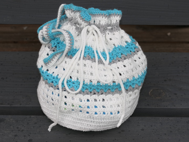 Mareia Bikini Bag - Boho Strandtasche häkeln