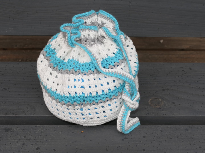 Mareia Bikini Bag - Boho Strandtasche häkeln