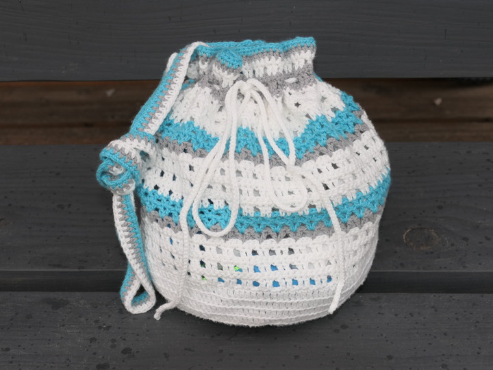 Mareia Bikini Bag - Boho Strandtasche häkeln
