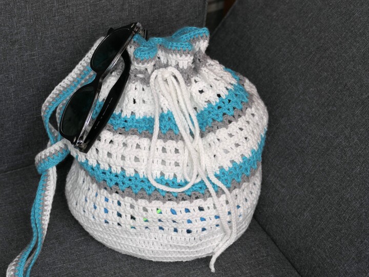 Mareia Bikini Bag - Boho Strandtasche häkeln