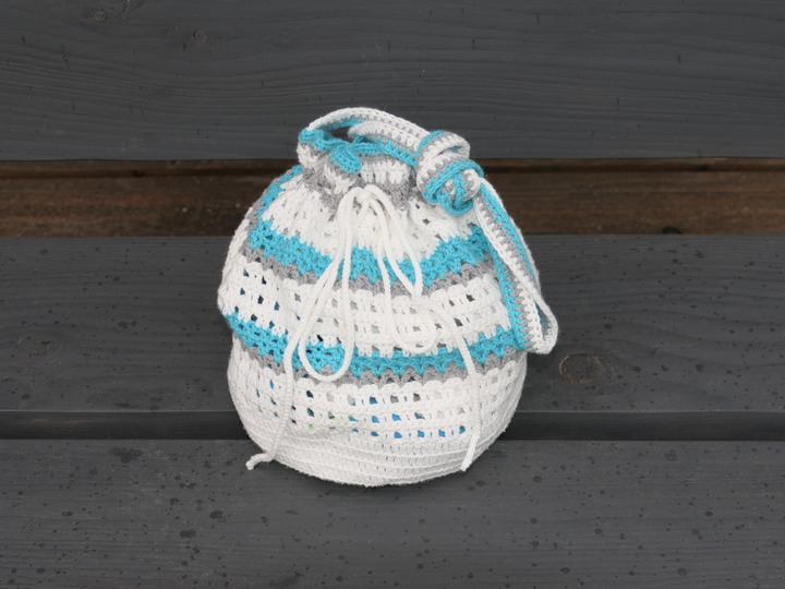 Mareia Bikini Bag - Boho Strandtasche häkeln