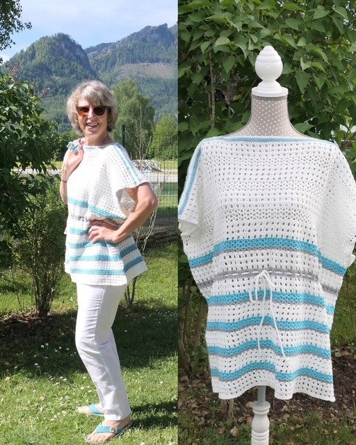 Mareia - gehäkelte Sommertunika im Boho Oversize Look