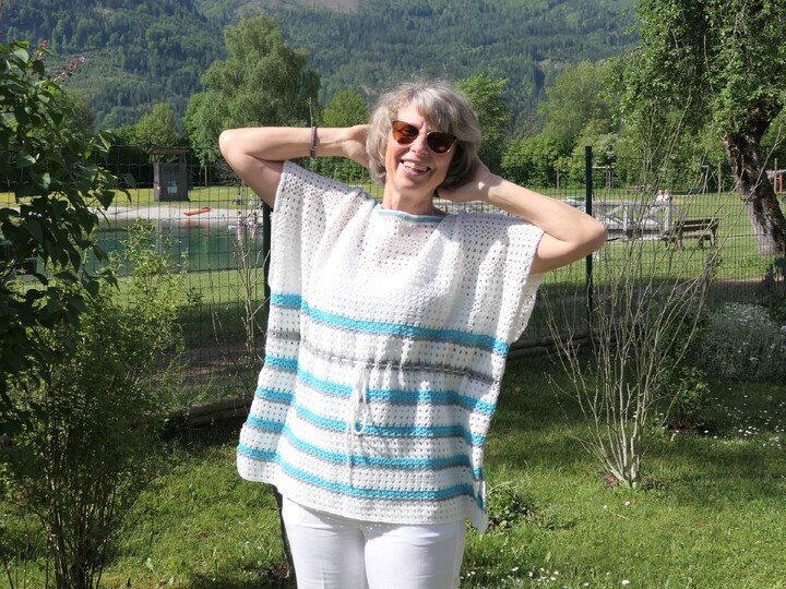 Mareia - gehäkelte Sommertunika im Boho Oversize Look