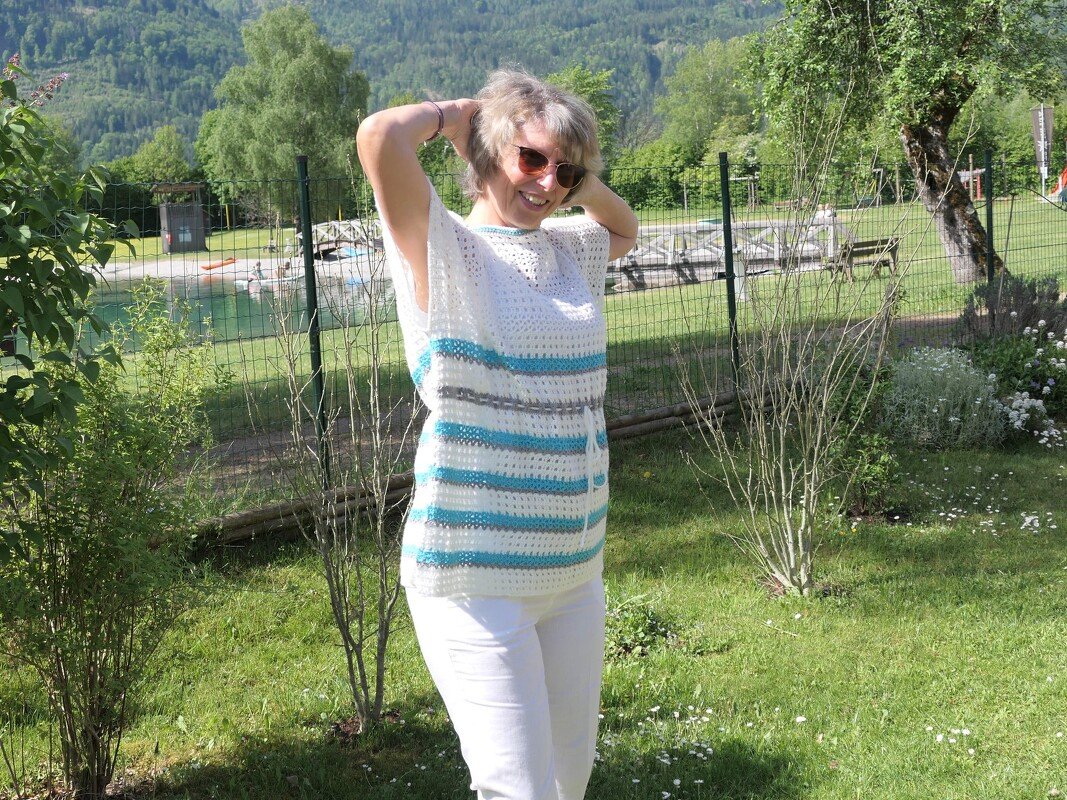 Mareia - gehäkelte Sommertunika im Boho Oversize Look - Bild 6