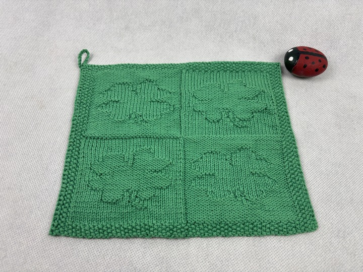 Washcloth Cloverleaves - Luck – Knitting Instructions