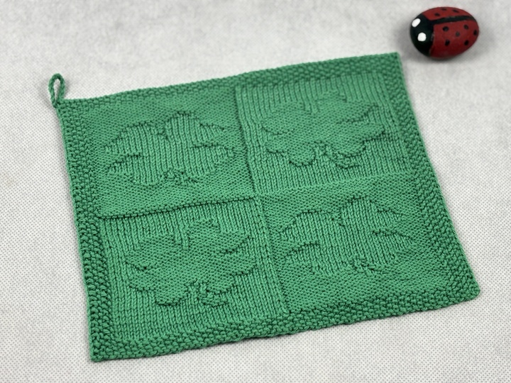 Washcloth Cloverleaves - Luck – Knitting Instructions