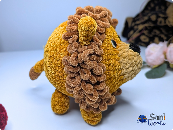 Crochet Pattern Ball Lion Loma – No-Sew Amigurumi Lion