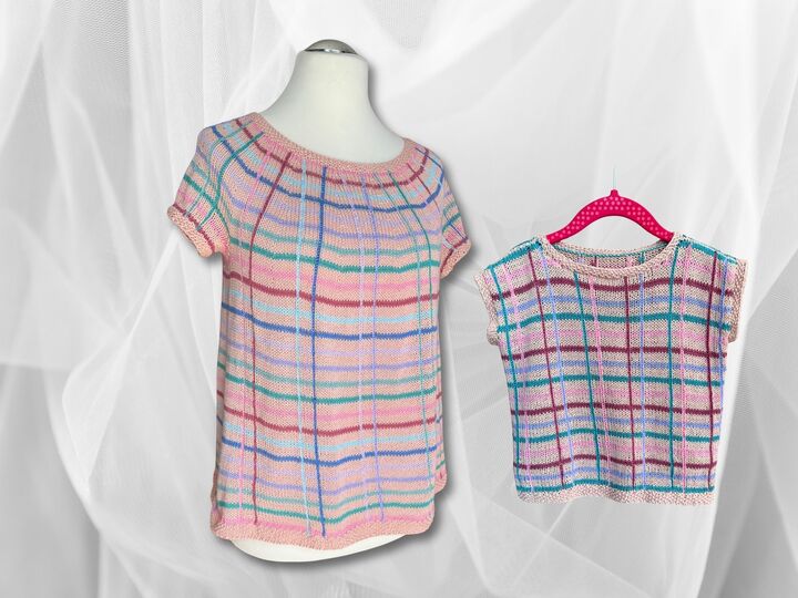Mutter-Tochter-Set - Strickanleitungen für zwei Shirts