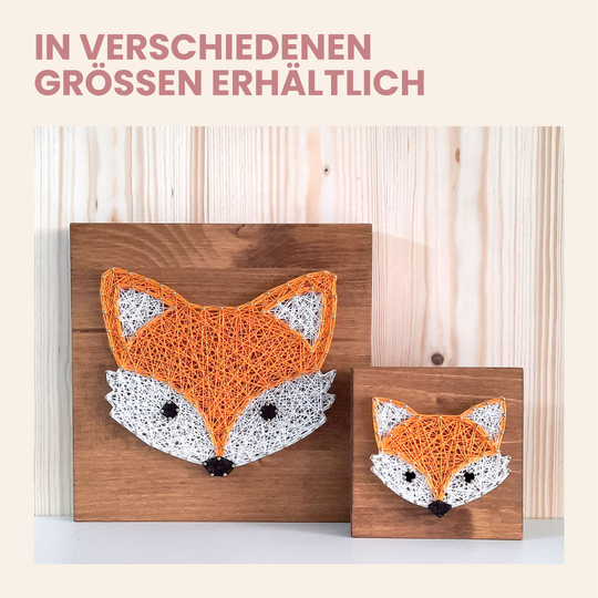 Fadenbild Vorlage „Fuchs" (Digital, PDF) 10x10 und 19x19 cm