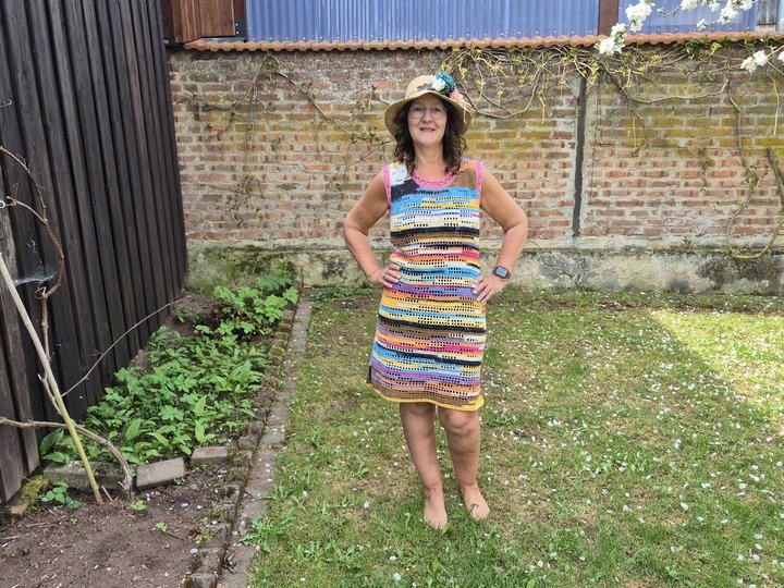 Frauhohmanns Würfelkleid "NetzGeflüster"