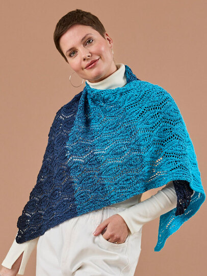 TUCH GERLINDE … ASYMMETRISCH GESTRICKT