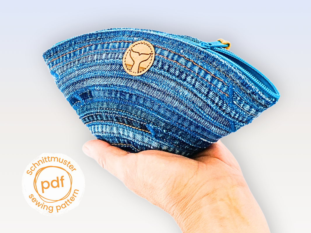 Schnelles Täschchen nähen aus Jeansnähten