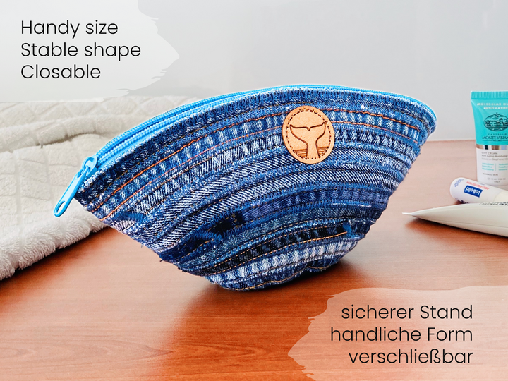 Schnelles Täschchen nähen aus Jeansnähten