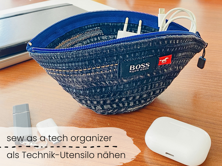 Schnelles Täschchen nähen aus Jeansnähten