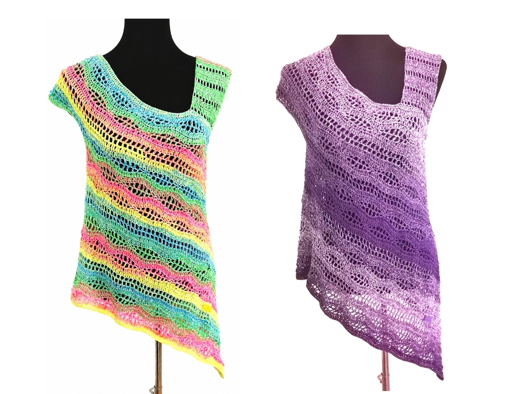 Tunika/Shirt/Kleid Colour Waves, Häkelanleitung