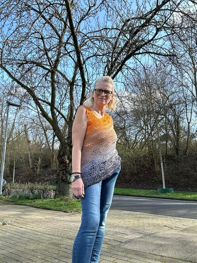 Tunika/Shirt/Kleid Colour Waves, Häkelanleitung