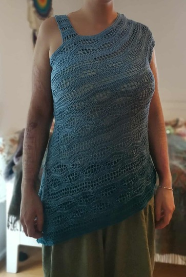 Tunika/Shirt/Kleid Colour Waves, Häkelanleitung