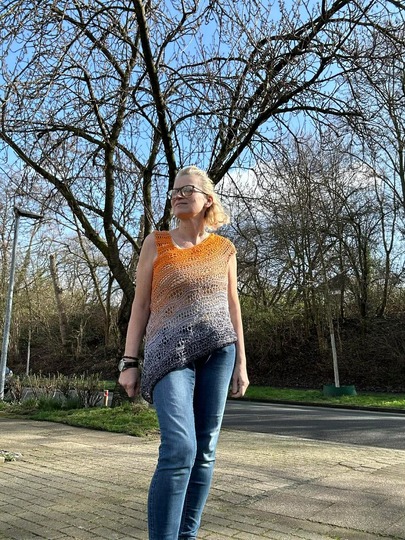 Tunika/Shirt/Kleid Colour Waves, Häkelanleitung