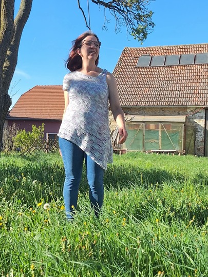 Tunika/Shirt/Kleid Colour Waves, Häkelanleitung