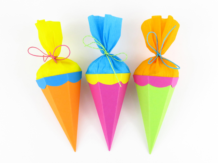Mini-Schultüte – Bastelvorlagen und Anleitung