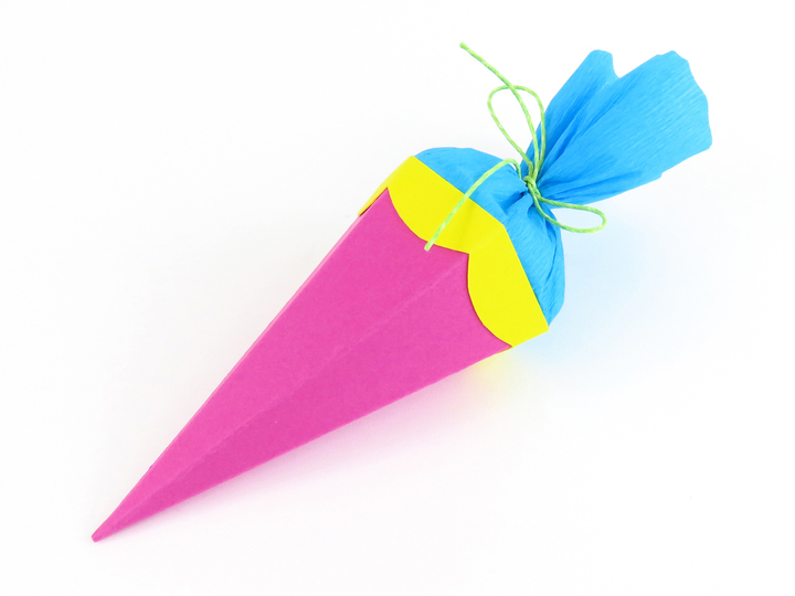 Mini-Schultüte – Bastelvorlagen und Anleitung