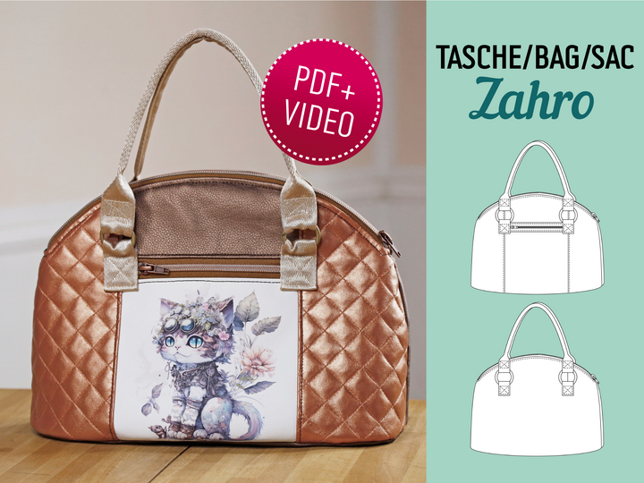 Zahro Handbag – Pattern & Sewing Tutorial with Video