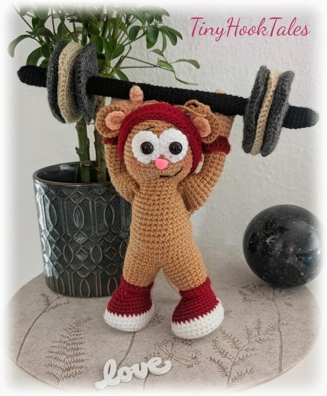 Häkelanleitung für meine "Muskel Maus Gymbert" - Bild 8