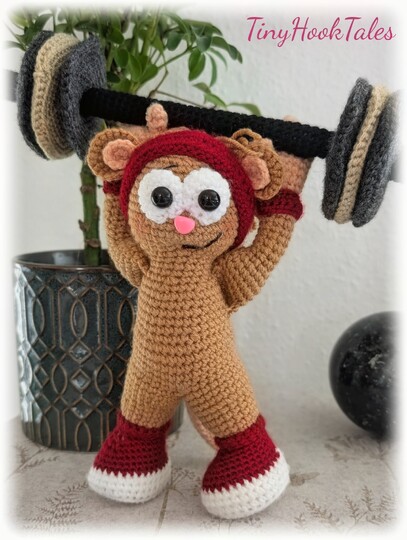 Häkelanleitung für meine "Muskel Maus Gymbert"