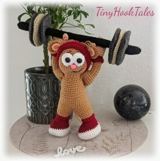 Häkelanleitung für meine "Muskel Maus Gymbert"