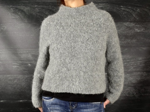 Easy Cozy Sweater – Strickanleitung (Raglan, top‑Down, nahtlos)