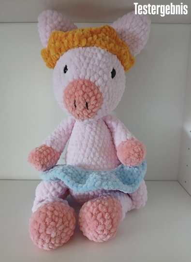 Schwein häkeln Prinzessin – Amigurumi Häkelanleitung PDF Deutsch