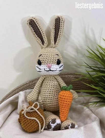 Hase häkeln – Amigurumi Häkelanleitung PDF Deutsch | Kuscheltier