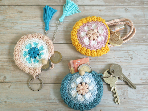 Mini Mandala Bag – Keychain, Bag Charm, Coin Purse
