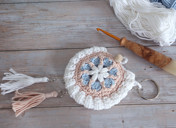 Mini Mandala Bag – Keychain, Bag Charm, Coin Purse